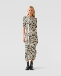 Leonie Printed Jersey Dress