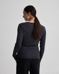 Erin Striped Boatneck Knit WOMENS TOPS