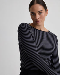 Erin Striped Boatneck Knit WOMENS TOPS