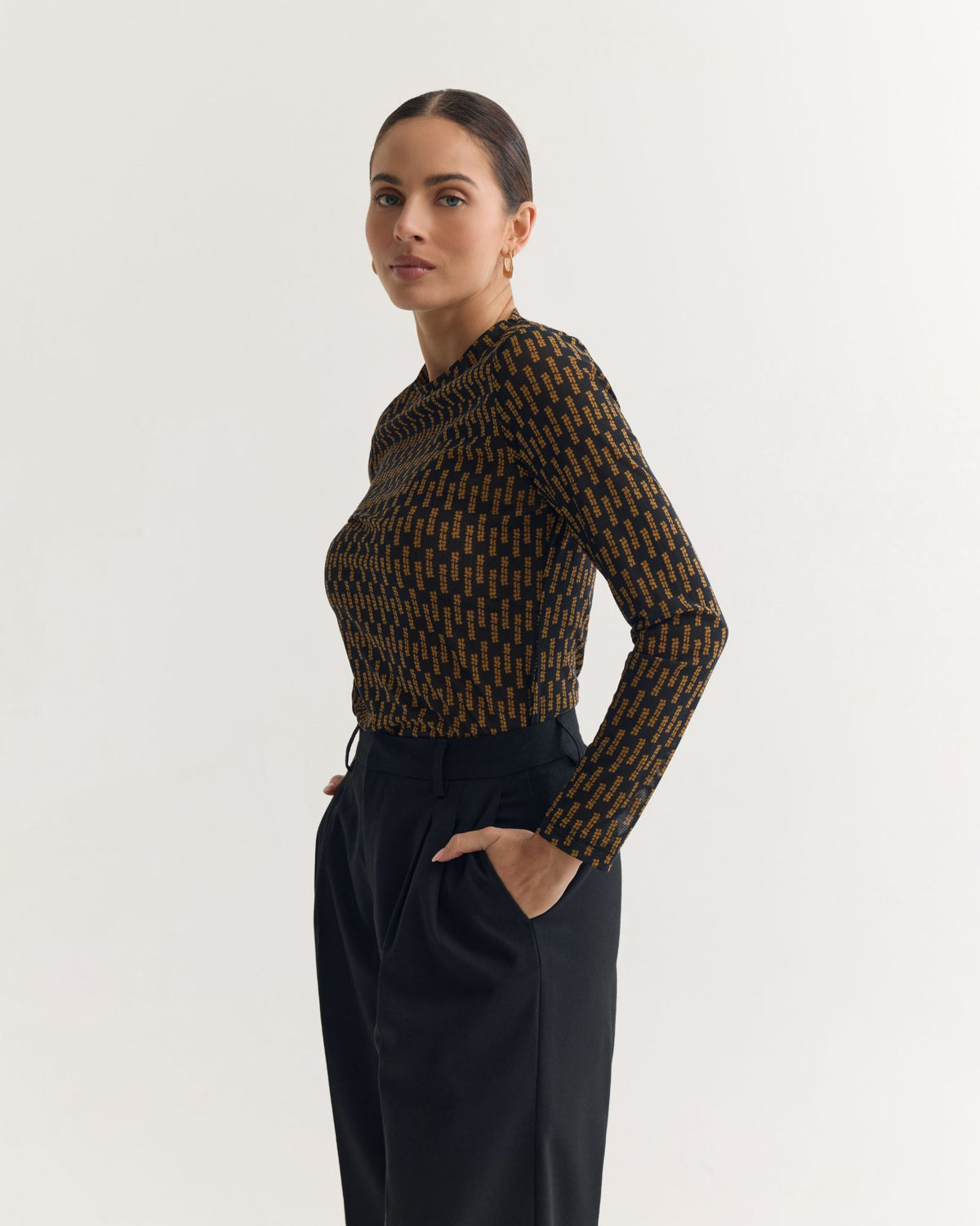 Camilla Printed Mesh Top WOMENS TOPS