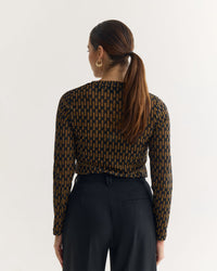 Camilla Printed Mesh Top WOMENS TOPS