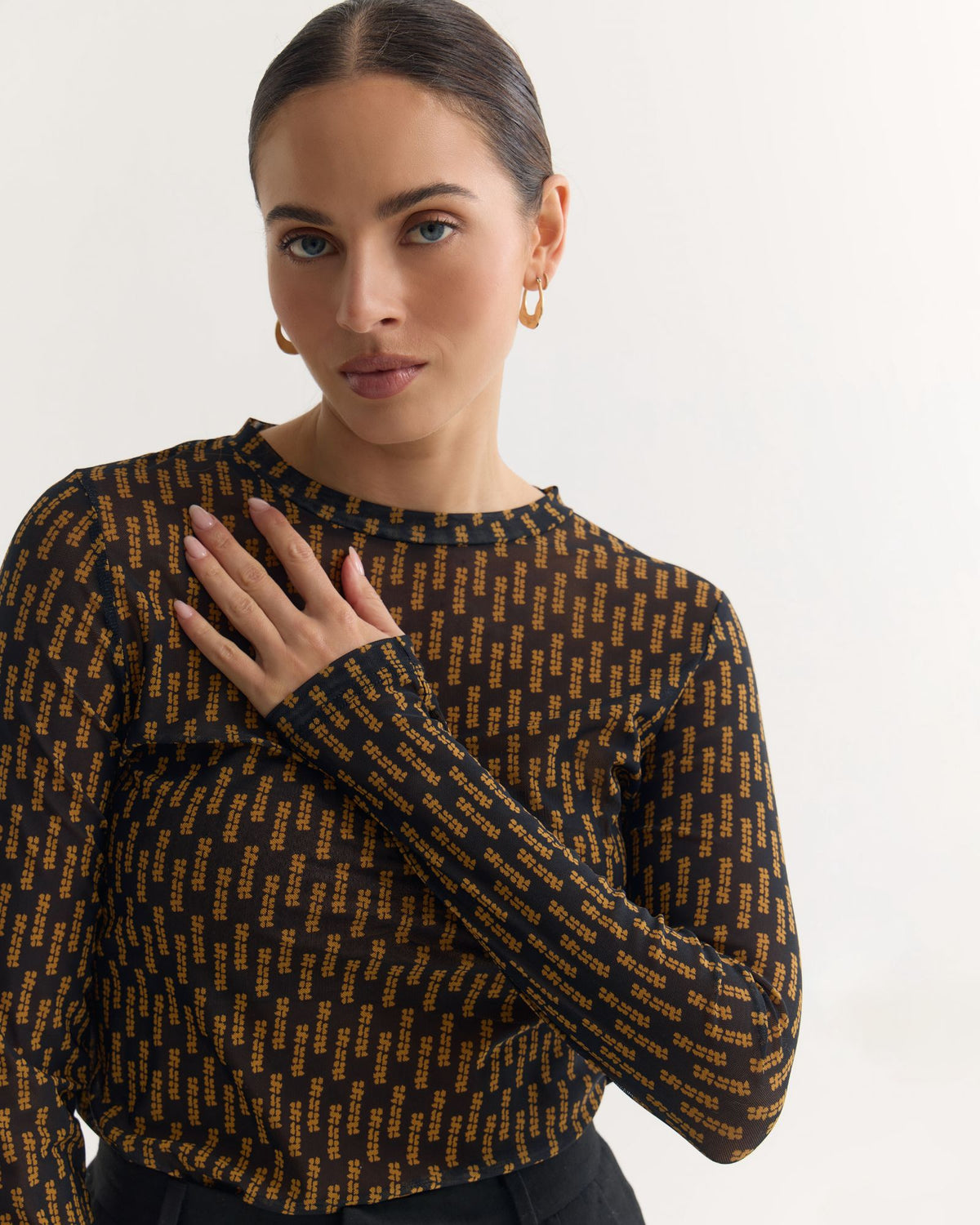 Camilla Printed Mesh Top WOMENS TOPS