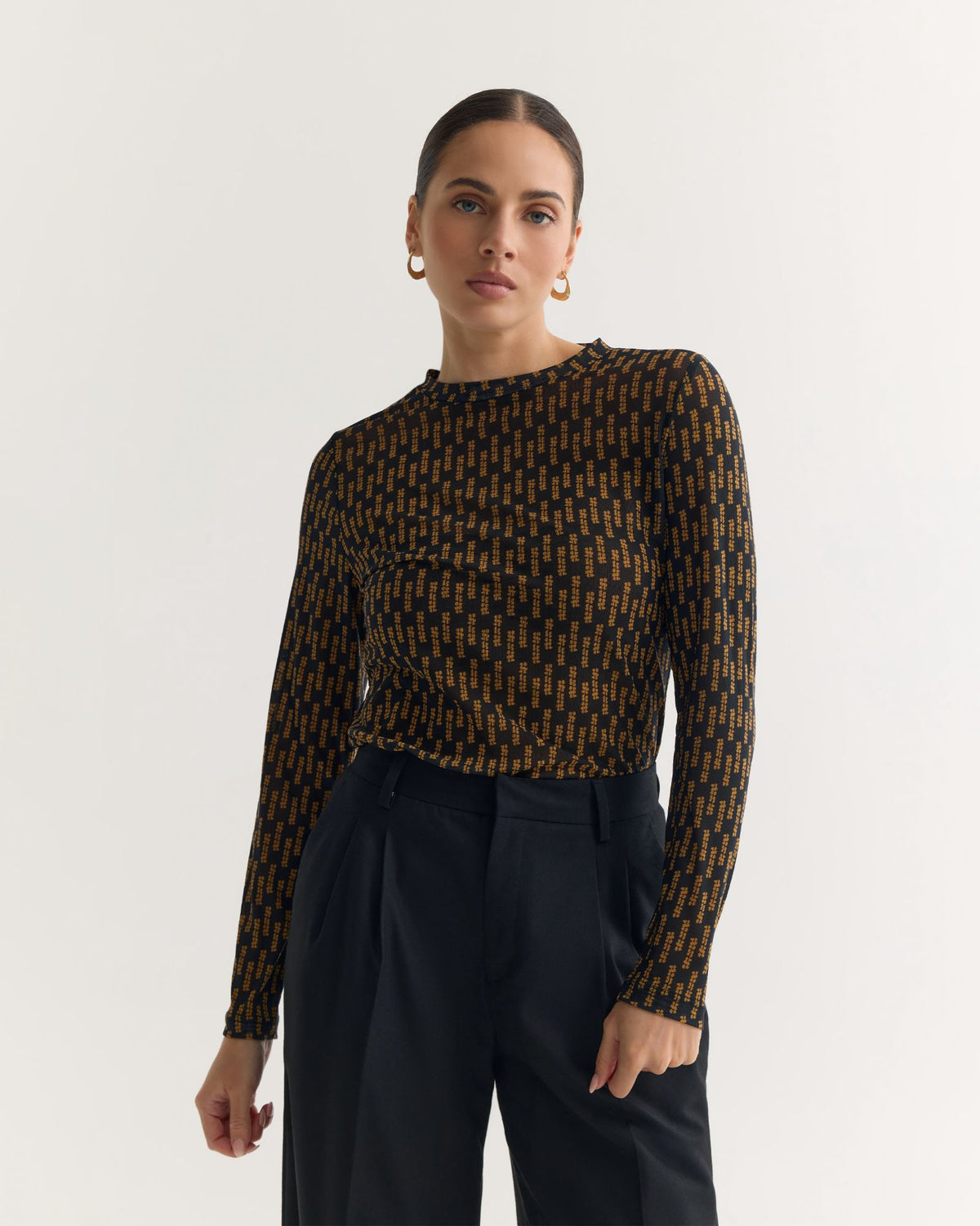 Camilla Printed Mesh Top WOMENS TOPS