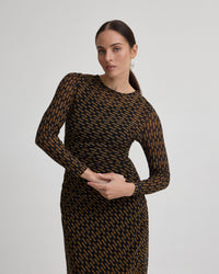 Eve Mesh Printed Dress WOMENS DRESSES