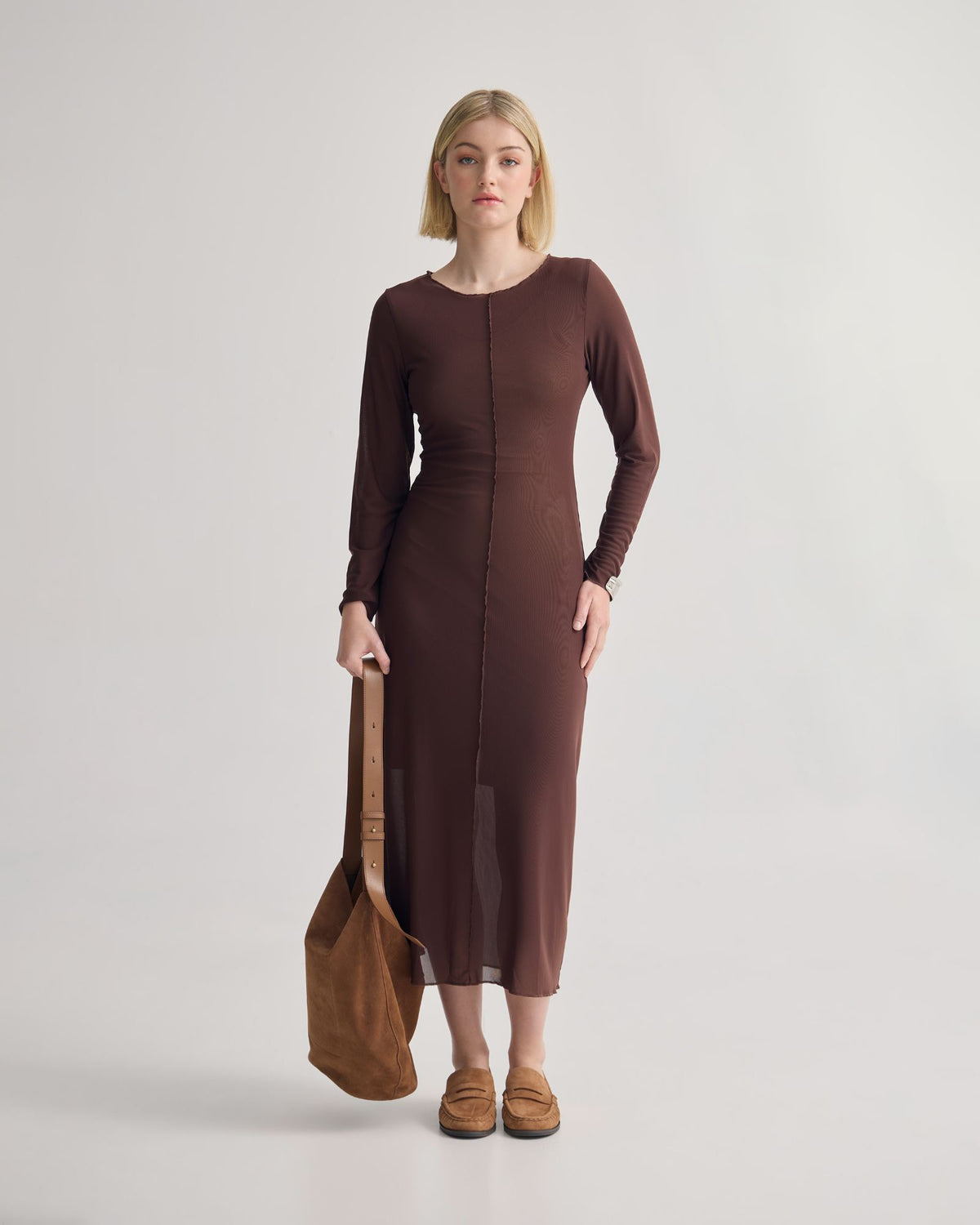 mesh dresses with sleeves Clementina Mesh Dress – Oxford Shop