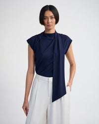 Mimi Jersey Scarf Detail Top WOMENS TOPS