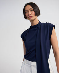 Mimi Jersey Scarf Detail Top WOMENS TOPS