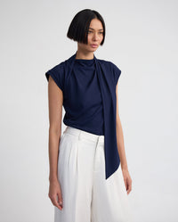 Mimi Jersey Scarf Detail Top WOMENS TOPS