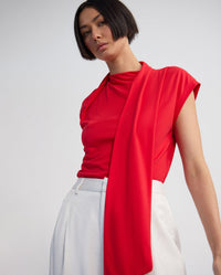 Mimi Jersey Scarf Detail Top WOMENS TOPS