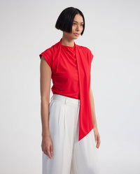 Mimi Jersey Scarf Detail Top WOMENS TOPS