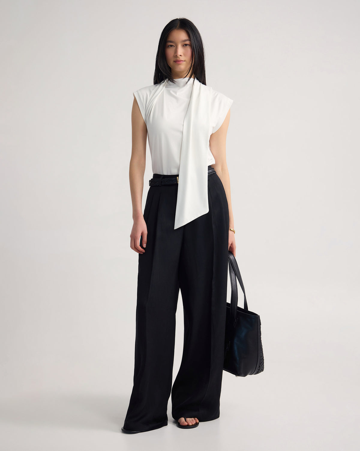 Mimi Jersey Scarf Detail Top WOMENS TOPS