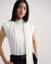 Mimi Jersey Scarf Detail Top WOMENS TOPS
