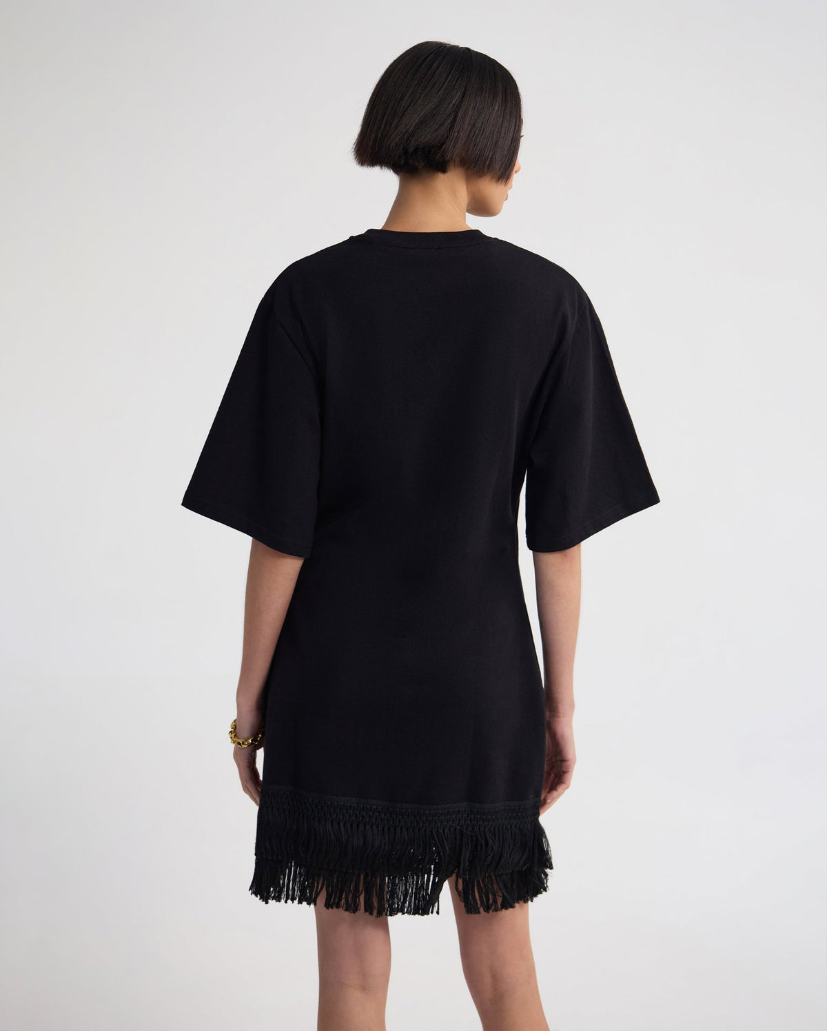 Bella Knit Dress With Fringe Trim WOMENS TOPS