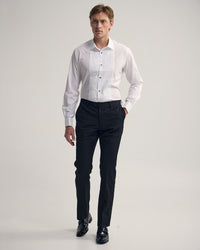 Dinner Shirt With Front Pleats