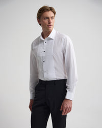 Dinner Shirt With Front Pleats