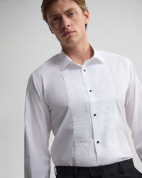 Dinner Shirt With Front Pleats
