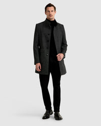 WILSON WOOL BLEND OVERCOAT MENS JACKETS AND COATS