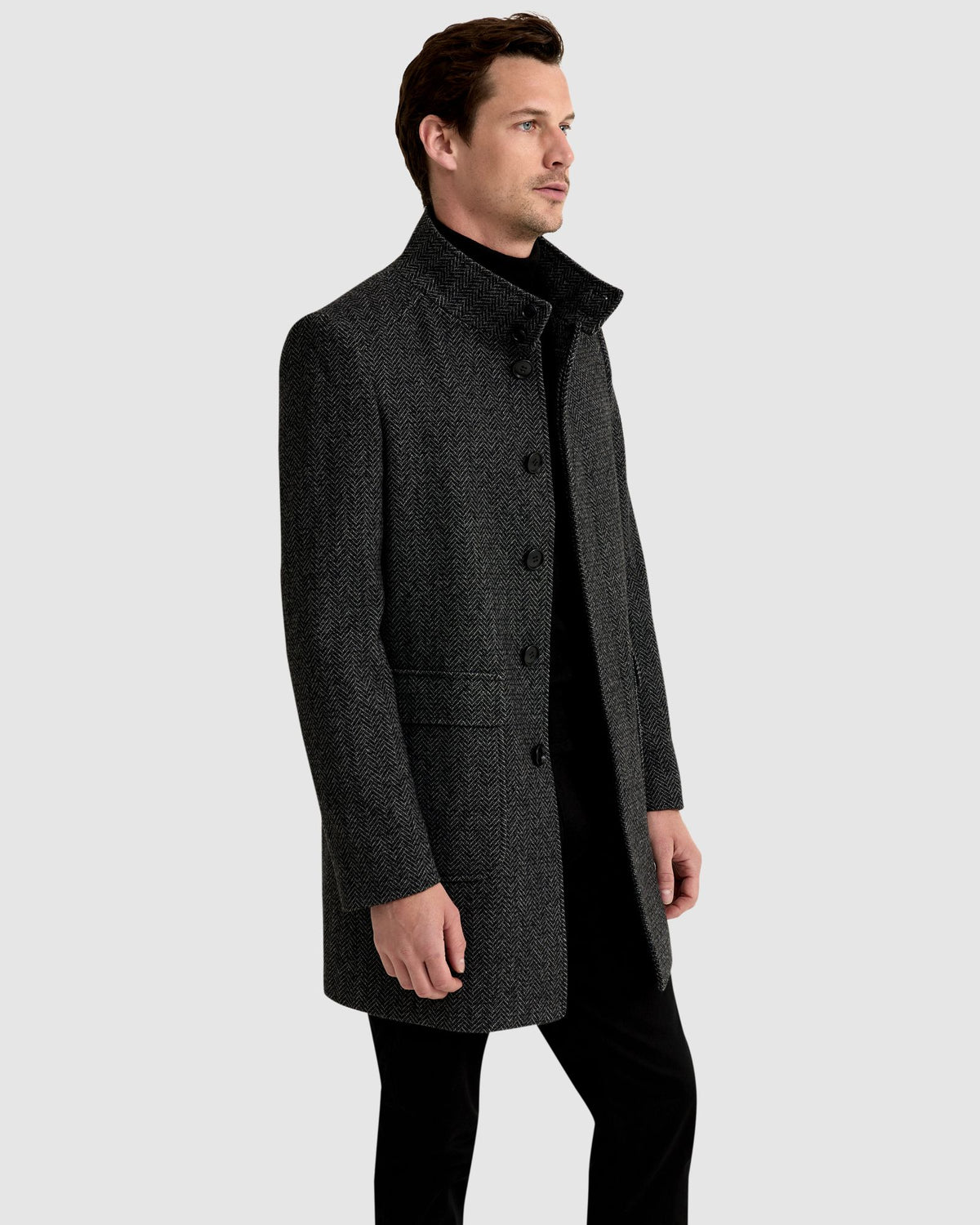 WILSON WOOL BLEND OVERCOAT MENS JACKETS AND COATS