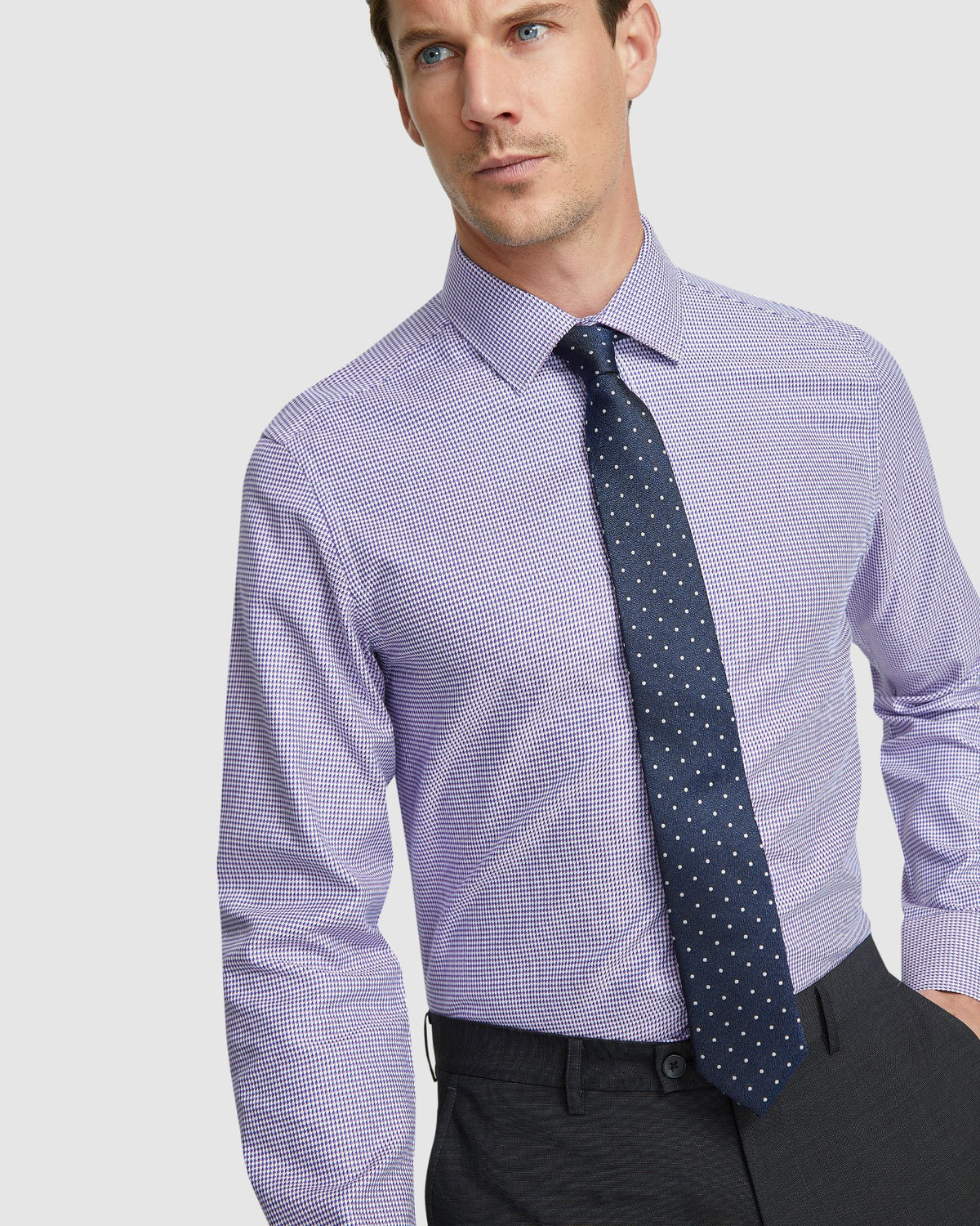 BECKTON DOBBY SHIRT MENS SHIRTS