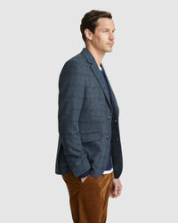 BLAKE WOOL BLEND CHECK BLAZER MENS JACKETS AND COATS