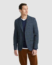 BLAKE WOOL BLEND CHECK BLAZER MENS JACKETS AND COATS