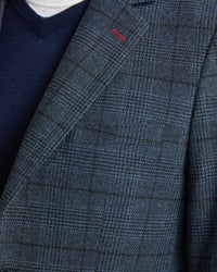 BLAKE WOOL BLEND CHECK BLAZER MENS JACKETS AND COATS