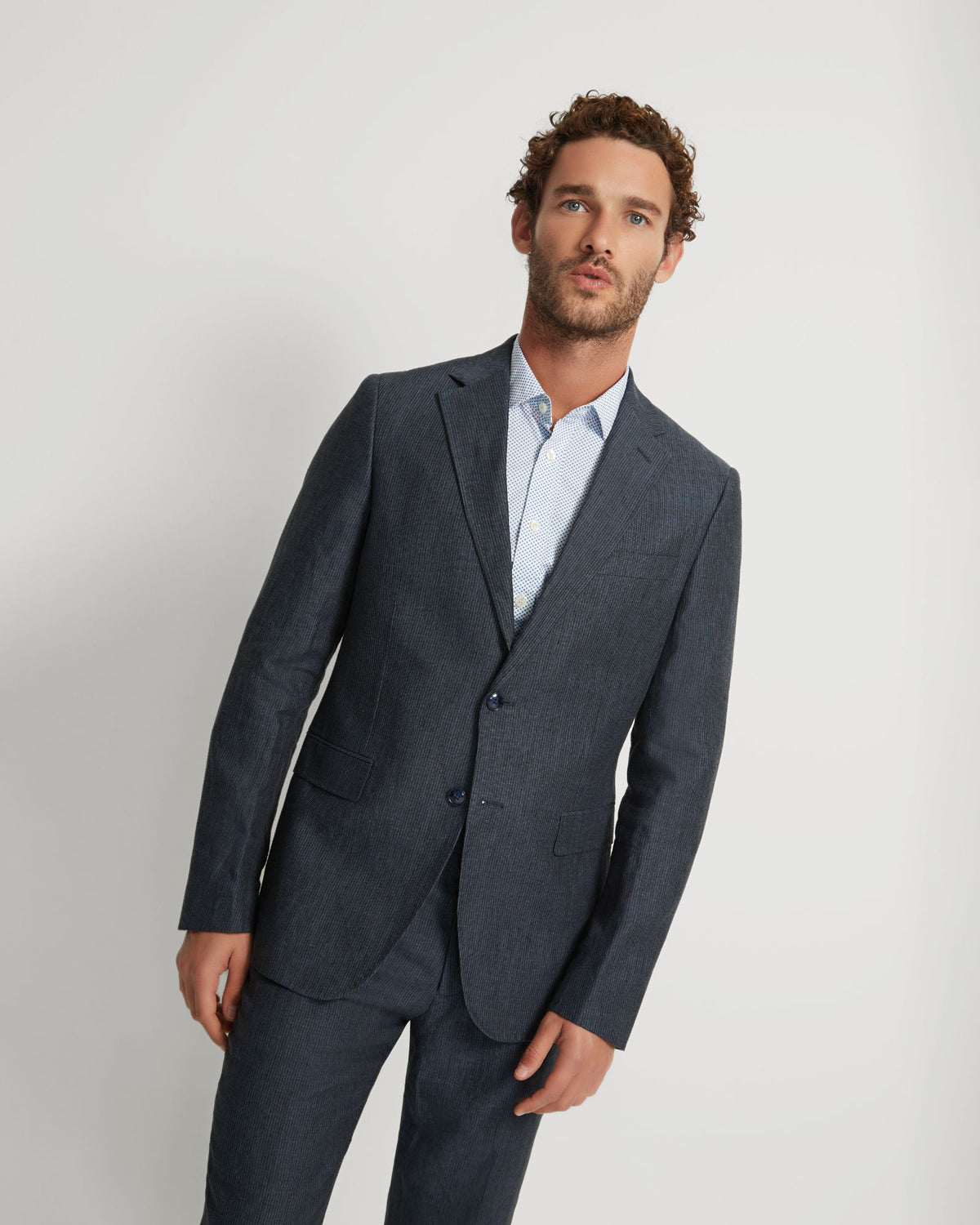 Half Lining Byron Half Lined Linen Jacket β Oxford Shop