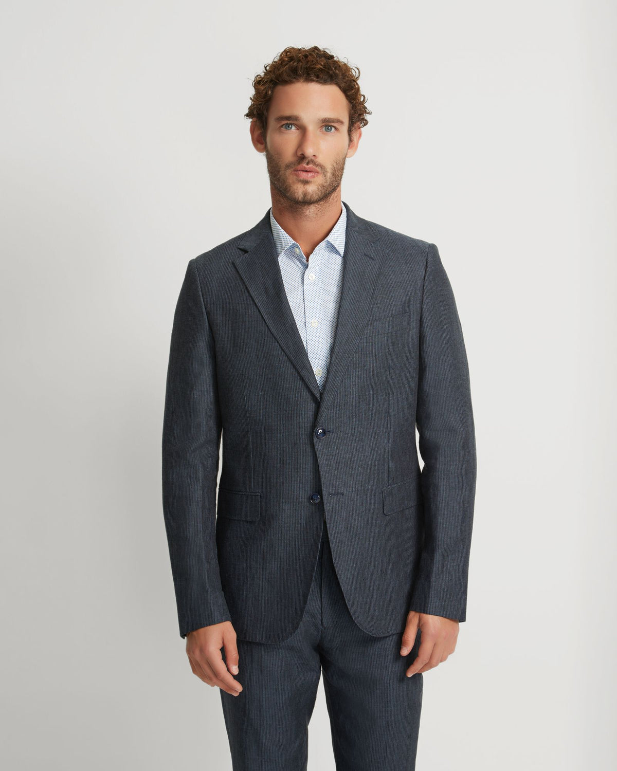 Half Lining Byron Half Lined Linen Jacket β Oxford Shop