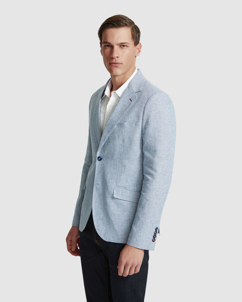 BLAKE LINEN BLEND BLAZER MENS JACKETS AND COATS