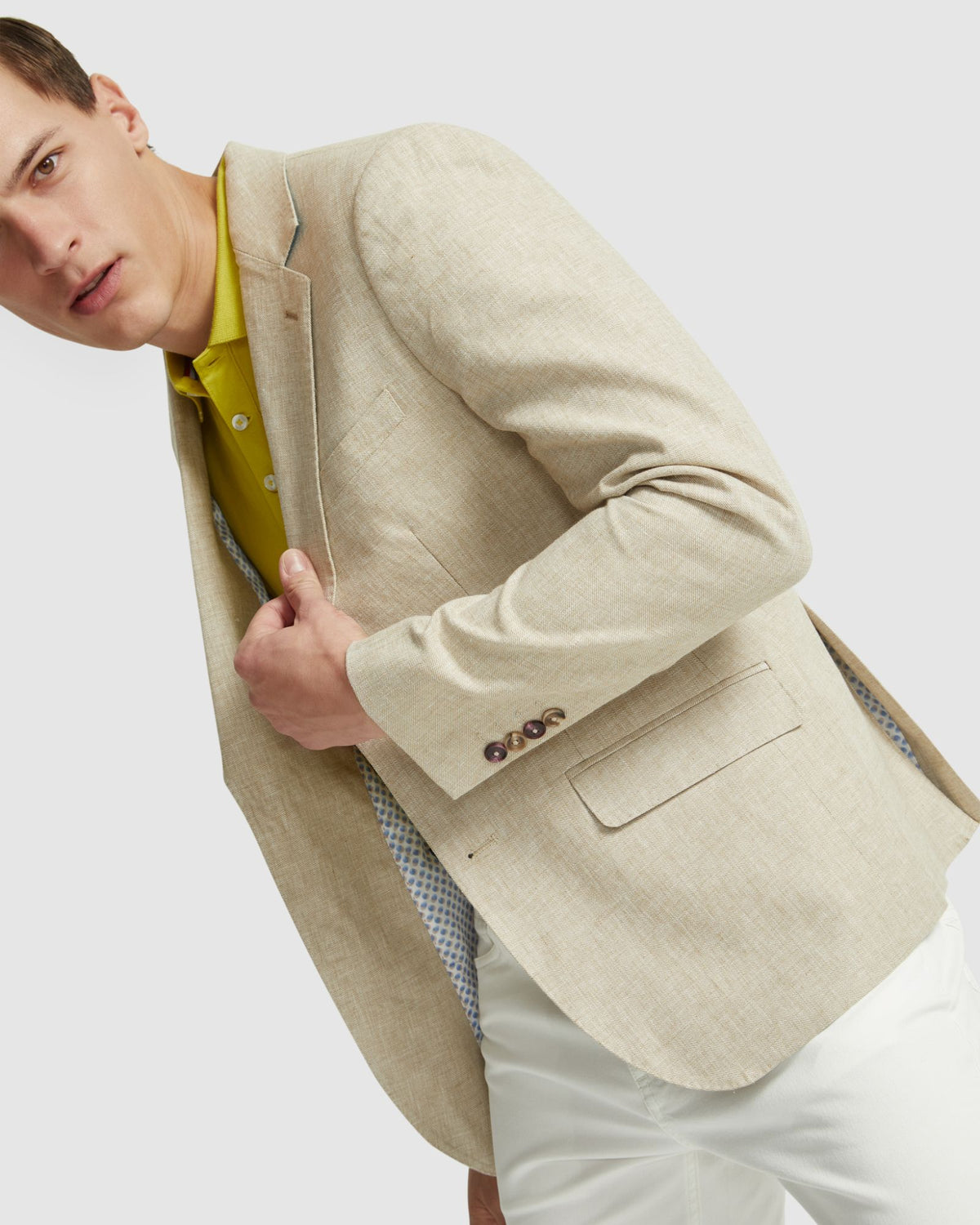 BLAKE LINEN BLEND BLAZER MENS JACKETS AND COATS