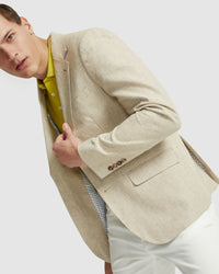 BLAKE LINEN BLEND BLAZER MENS JACKETS AND COATS