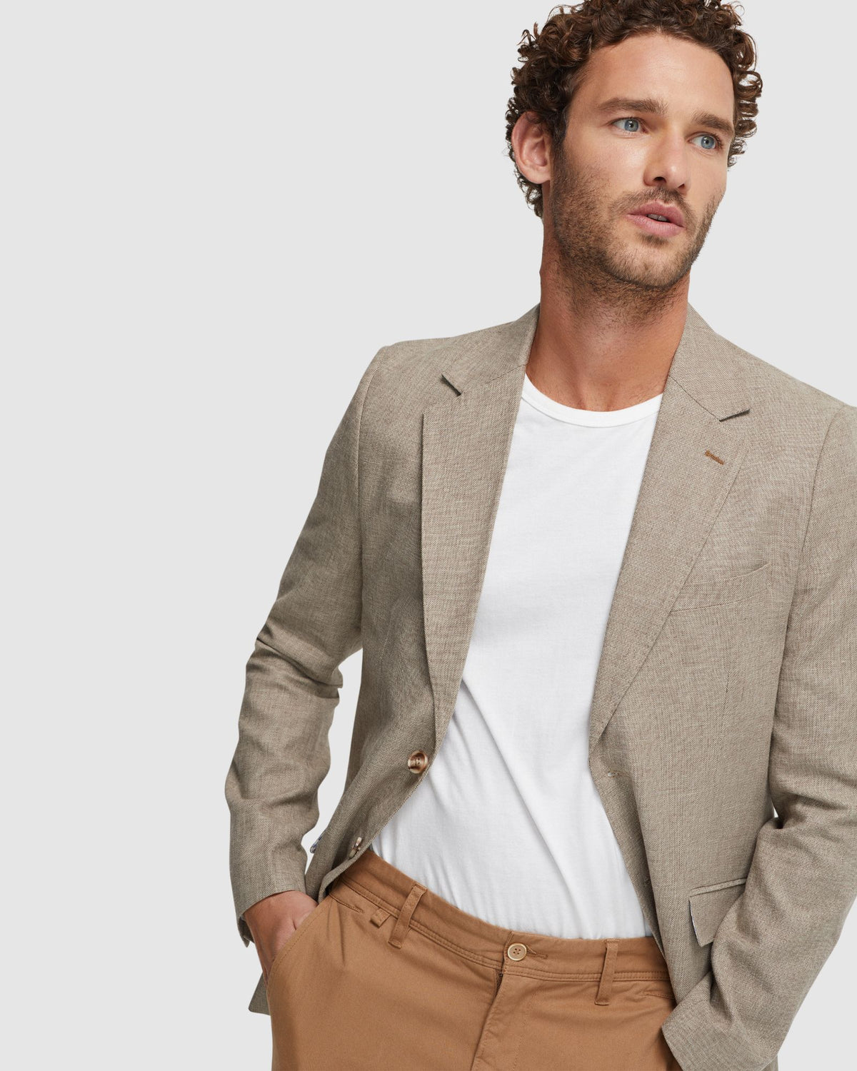 BLAKE LINEN BLEND BLAZER - AVAILABLE ~ 1-2 weeks MENS JACKETS AND COATS