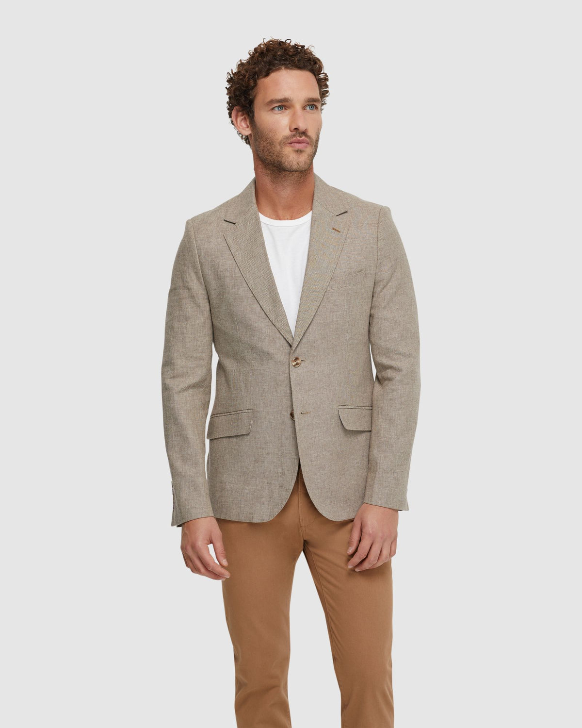 BLAKE LINEN BLEND BLAZER - AVAILABLE ~ 1-2 weeks MENS JACKETS AND COATS