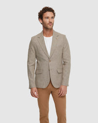 BLAKE LINEN BLEND BLAZER - AVAILABLE ~ 1-2 weeks MENS JACKETS AND COATS