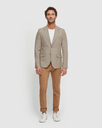BLAKE LINEN BLEND BLAZER - AVAILABLE ~ 1-2 weeks MENS JACKETS AND COATS