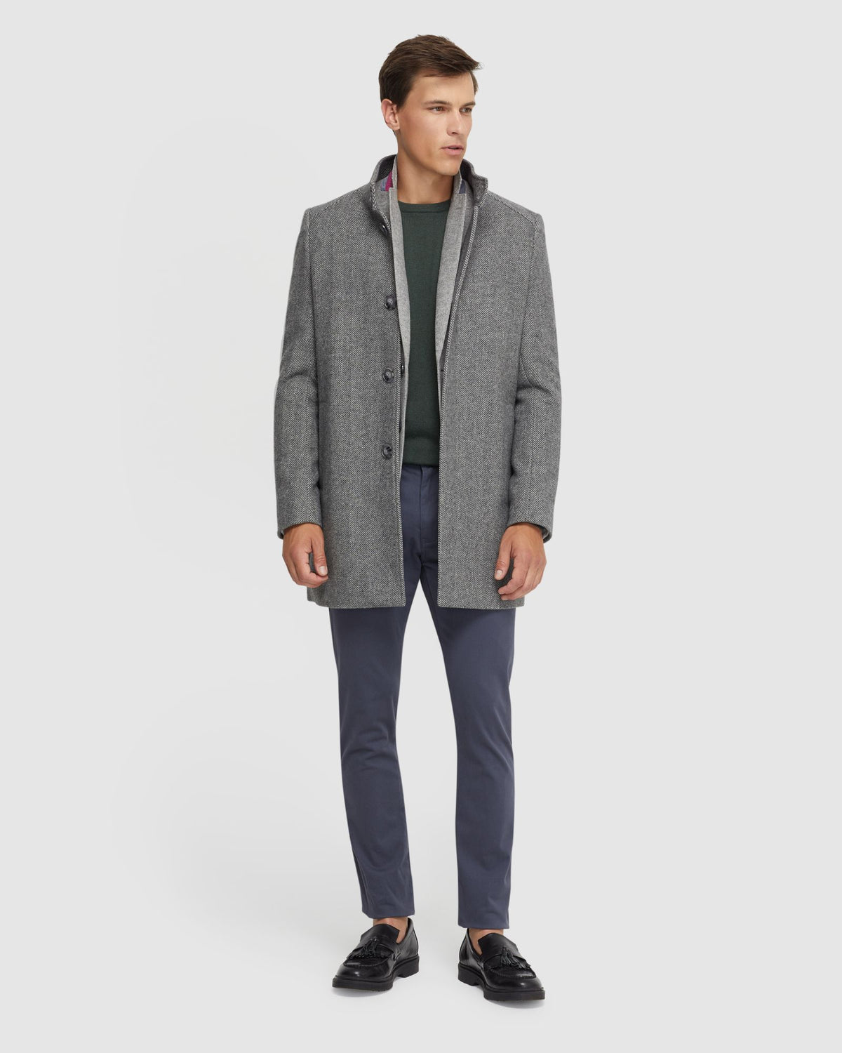 Dunbar Herringbone Wool Rich Coat – Timeless Winter Style