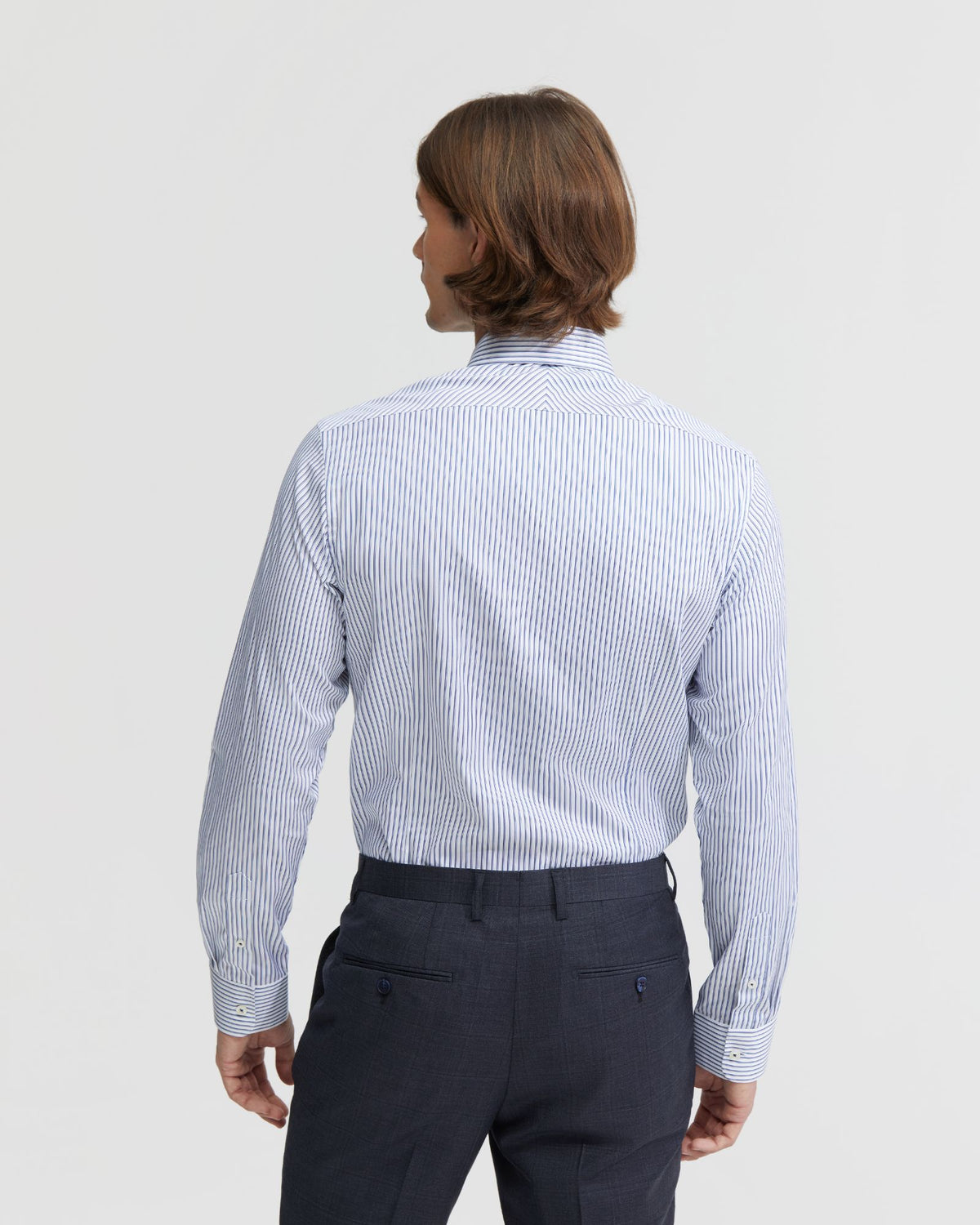 Beckton Egyptian Cotton Striped Shirt – 100% Cotton, Slim Fit, Sophisticated Style – Oxford Shop