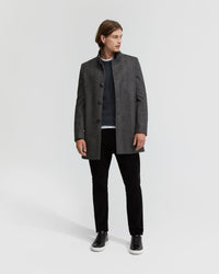 DUNBAR HERRINGBONE WOOL RICH COAT MENS JACKETS AND COATS