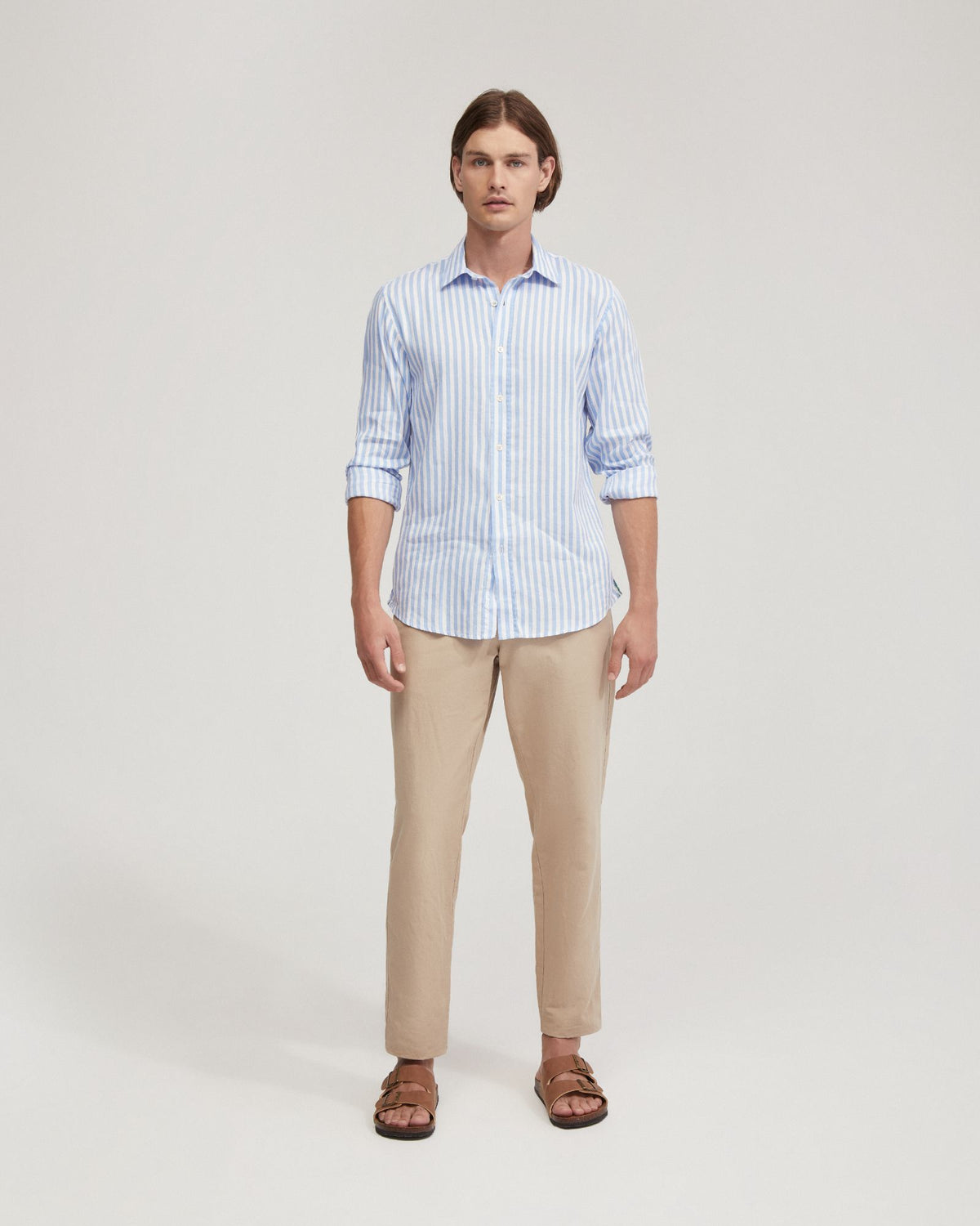 Fergus Linen Striped Shirt – Oxford Shop