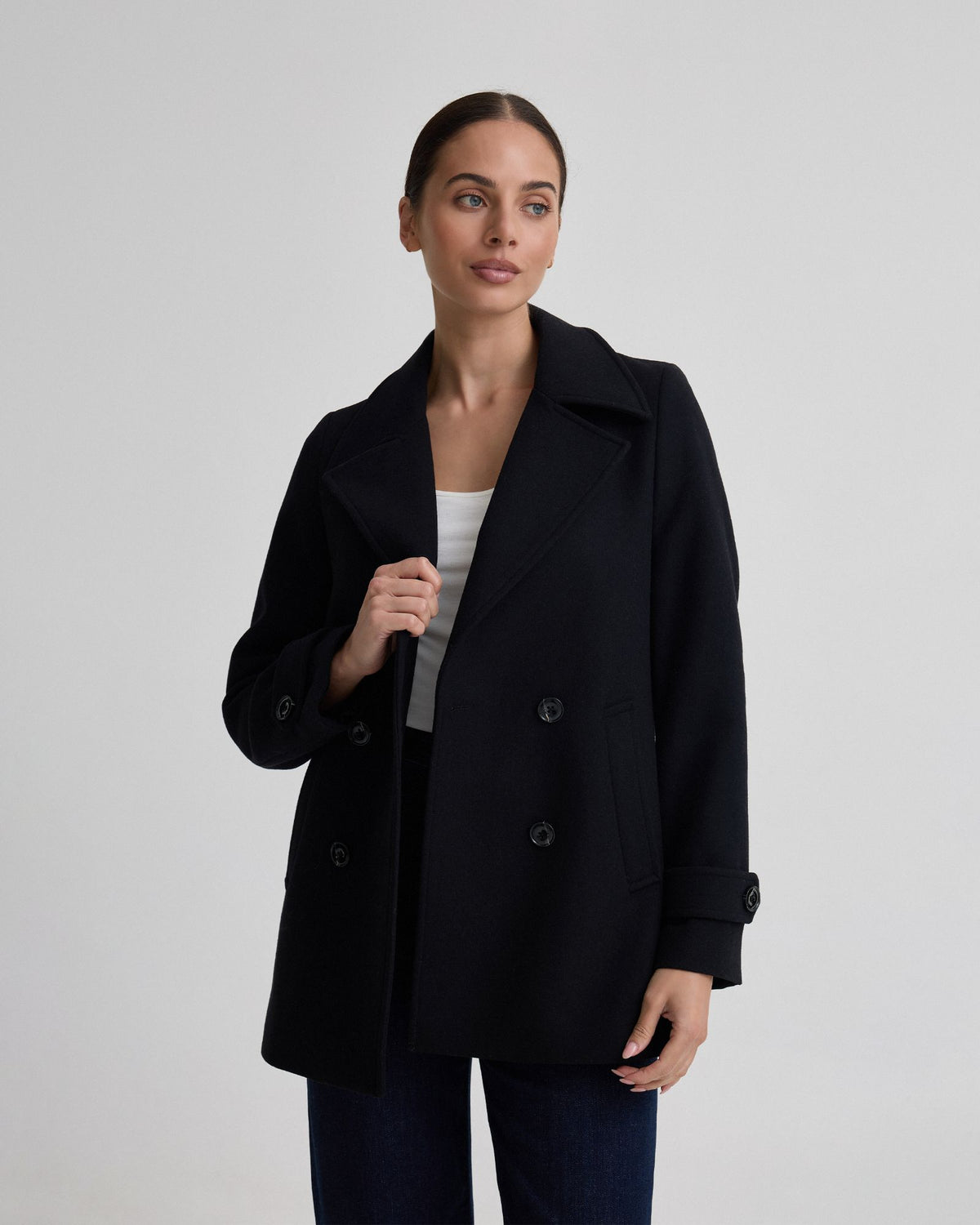 Avril Wool Pea Coat WOMENS SUITS JKTS COATS