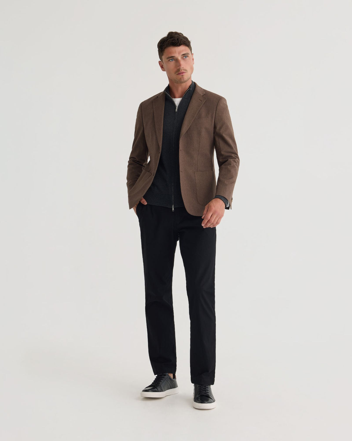 Milton Herringbone Blazer MENS JACKETS AND COATS