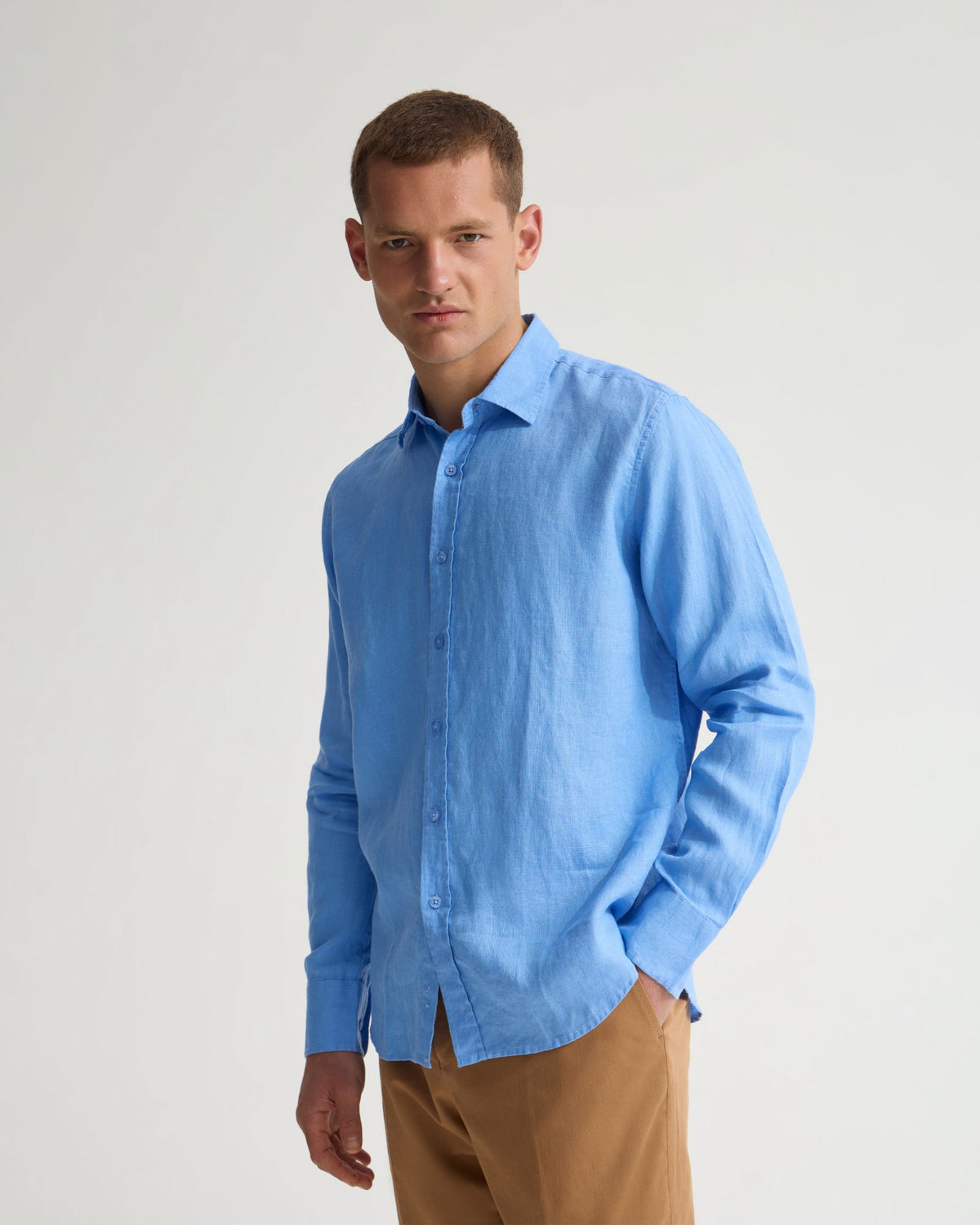 Cooper French Linen Long Sleeve Shirt MENS SHIRTS