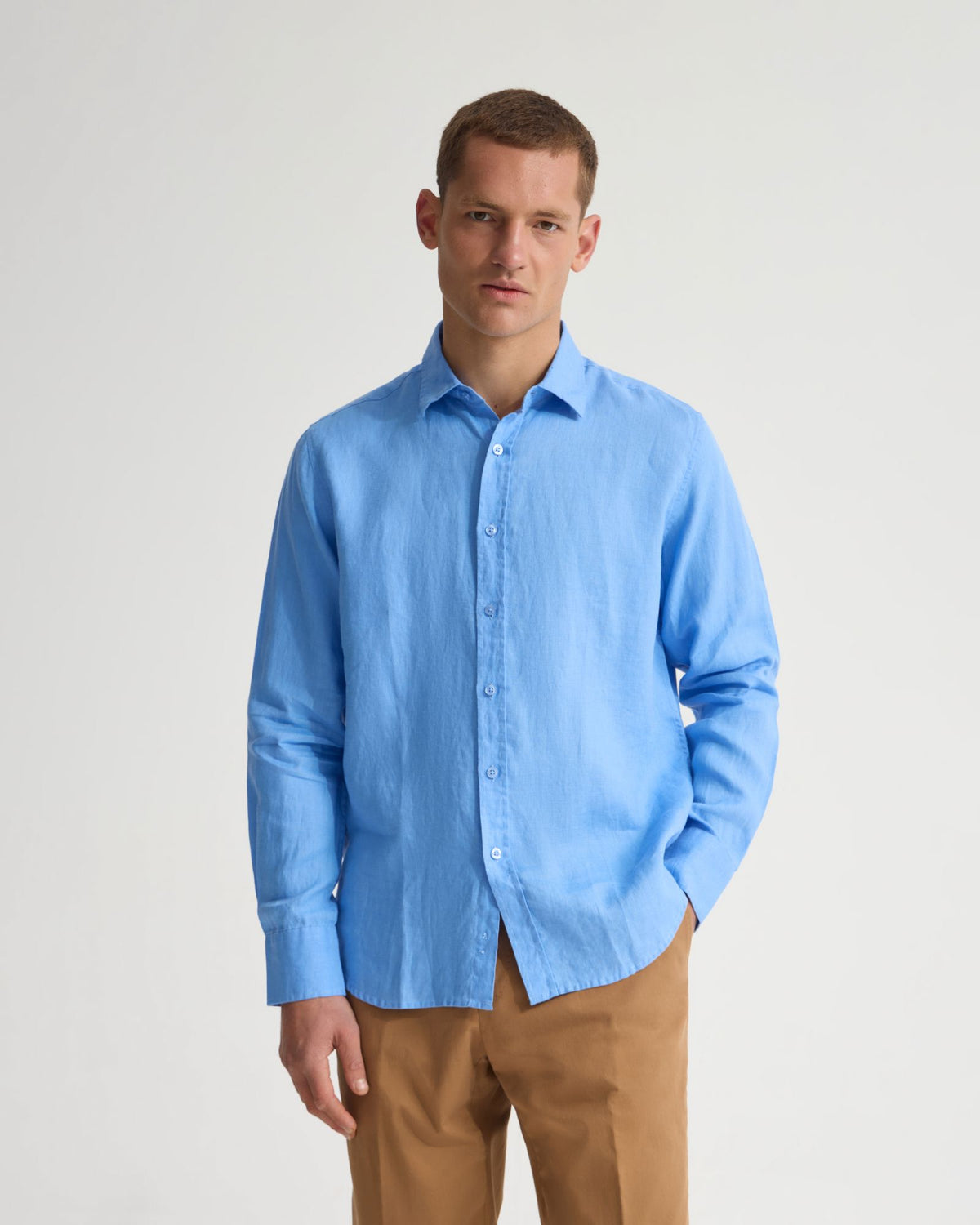 Cooper French Linen Long Sleeve Shirt MENS SHIRTS