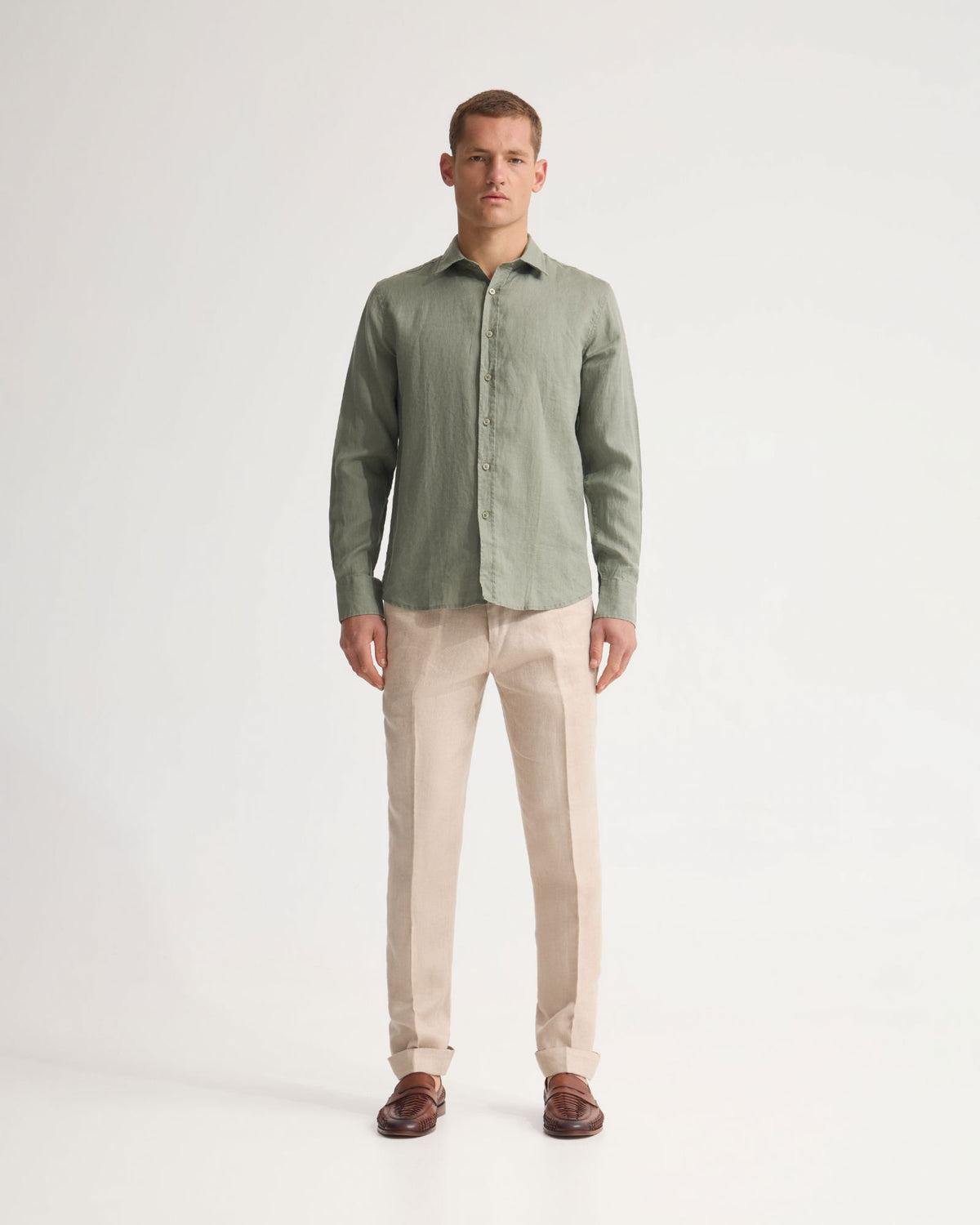 Cooper French Linen Long Sleeve Shirt MENS SHIRTS