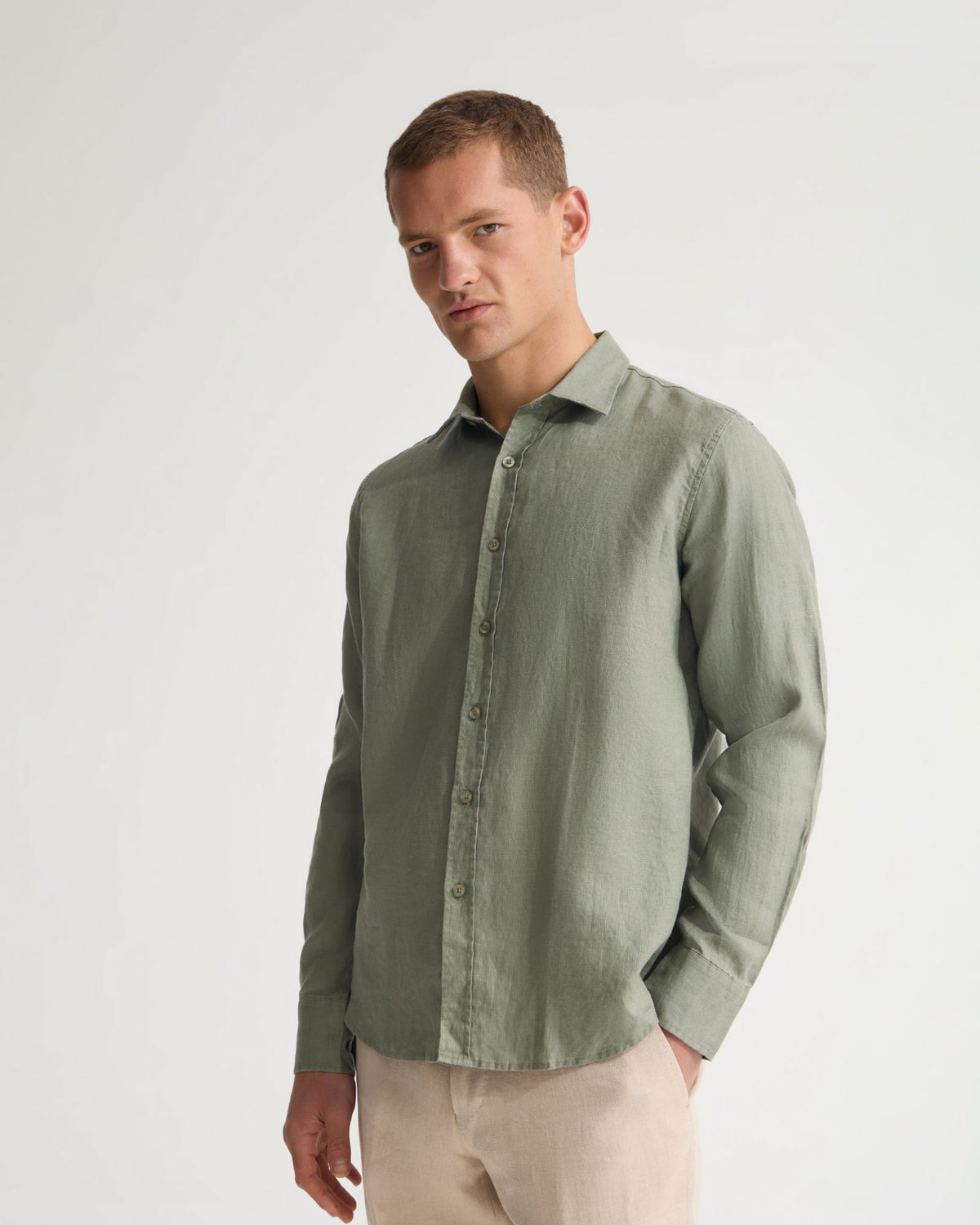 Cooper French Linen Long Sleeve Shirt MENS SHIRTS