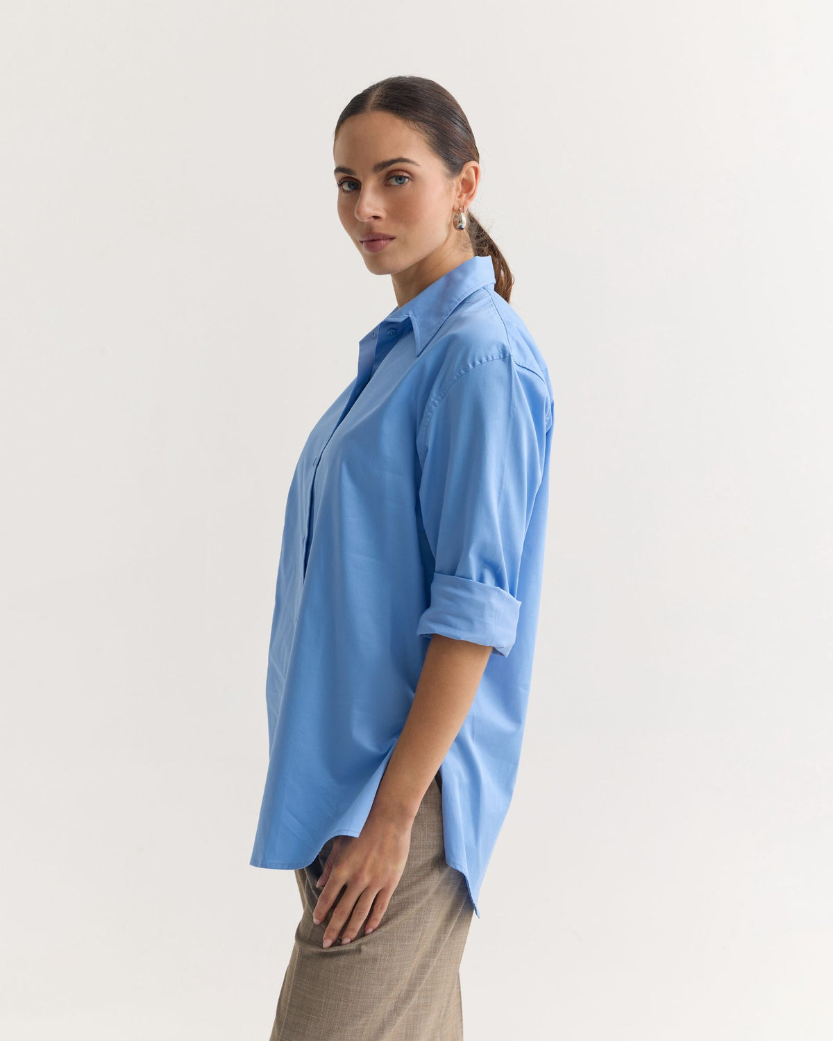 Hailey Oversize Cotton Shirt WOMENS SHIRTS