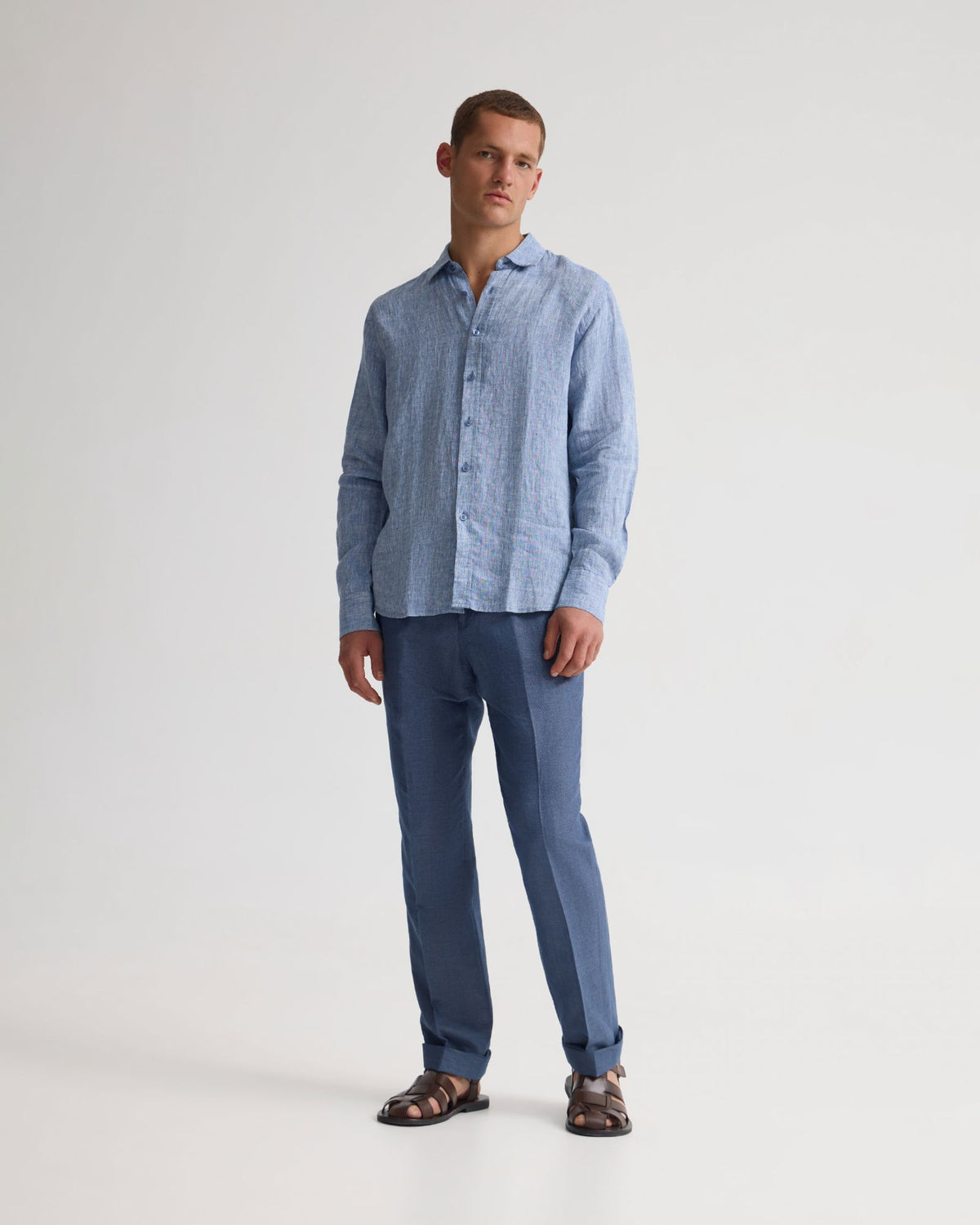 Cooper French Linen Long Sleeve Shirt MENS SHIRTS