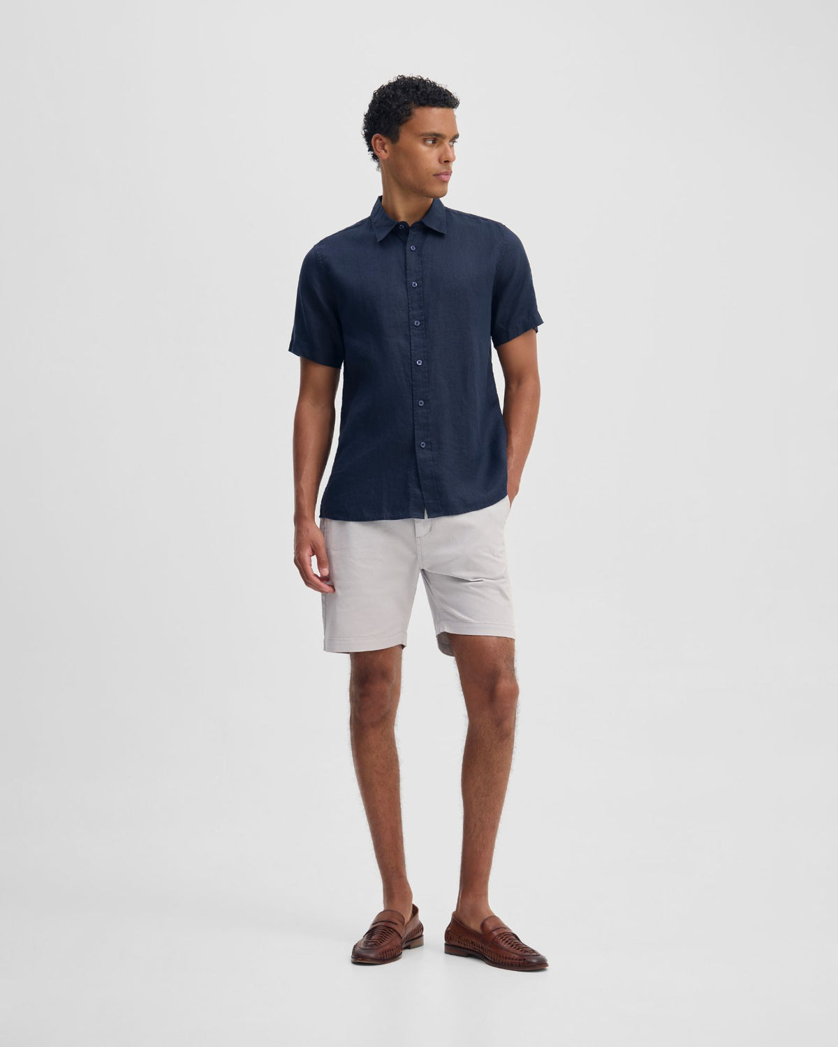 Leyton French Linen Short Sleeve Shirt MENS SHIRTS