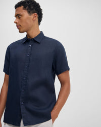 Leyton French Linen Short Sleeve Shirt MENS SHIRTS