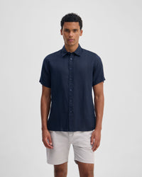 Leyton French Linen Short Sleeve Shirt MENS SHIRTS